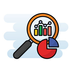 Analysis vector icon