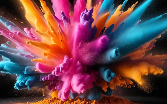 Abstract paint texture explosion powder background wallpaper colorful explode fantasy splatter dus