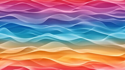 Fototapeta premium seamless Ethereal Wave Gradient in Sunset Colors for Contemporary Design