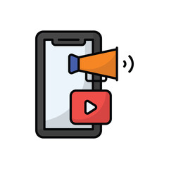 Video Marketing vector icon