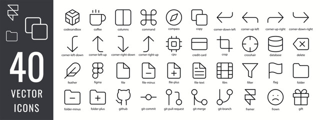Digital network icon set. Line icons about social media, Contains, network, digital marketing, internet and more. Editable vector stroke icon for others design.