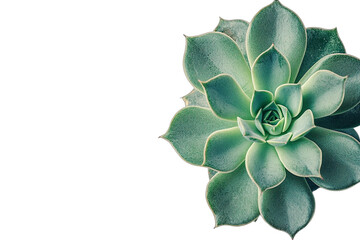 Fototapeta premium a green succulent plant on a transparent background PNG image, PNG file, Generative art.