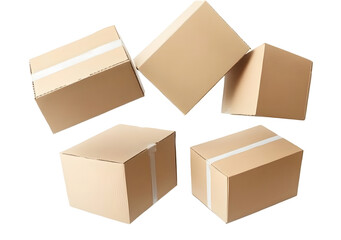 PNG Delivery boxes background cardboard floating.