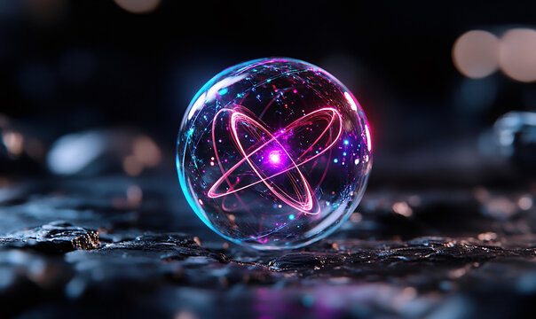 Side Perspective of Bloch Sphere Representing Qubit