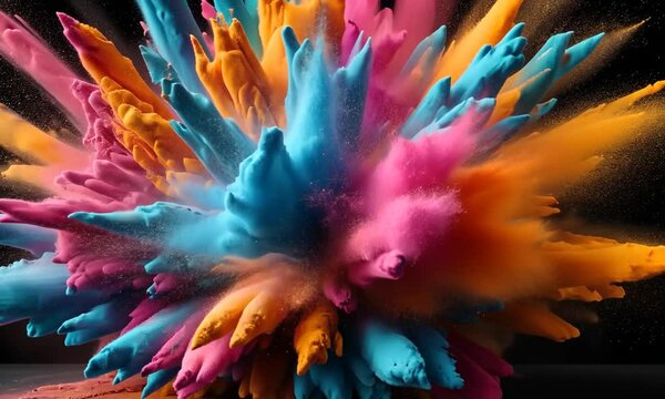 Abstract paint texture explosion powder background wallpaper colorful explode fantasy splatter dus