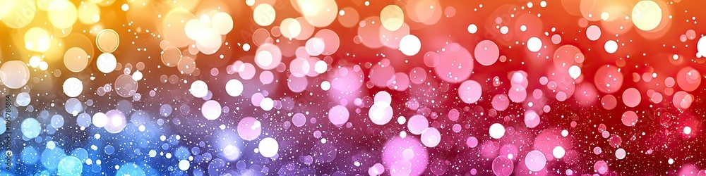 Poster abstract colorful bokeh lights background image