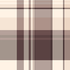 Product pattern textile vector, contour fabric seamless texture. Rich check plaid background tartan in pastel and light colors.