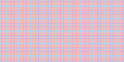 Wedding texture textile pattern, grid background fabric check. Card plaid tartan seamless vector in light and cyan colors.