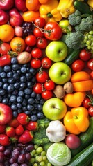 colorful assortment of fresh fruits and vegetables