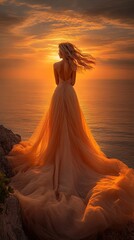 Empowered and independent women embracing joy and nature. AI generated