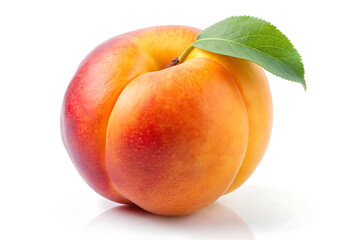 peach isolated on white background