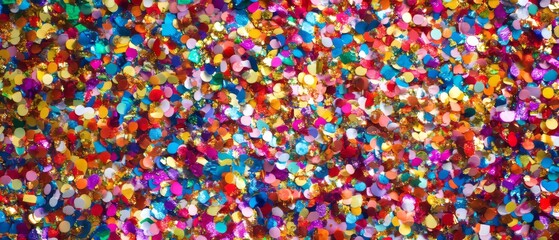 Colorful confetti explosion creates a festive atmosphere perfect for celebration events and parties