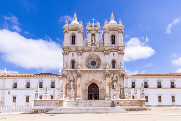 Portugal, Alcobaca. The Alcobaca Monastery, a UNESCO World Heritage Site.