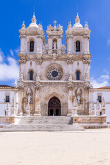 Portugal, Alcobaca. The Alcobaca Monastery, a UNESCO World Heritage Site.