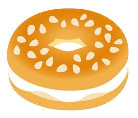 hamburger isolated on white