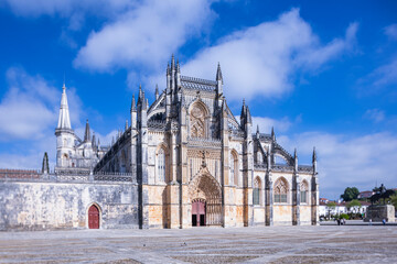 Fototapeta premium Portugal, Batalha. Batalha Monastery, a Dominican convent of Saint Mary of Victory.