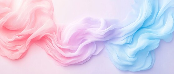 Obraz premium Soft pastel gradient banner template design with calming blend of colors and smooth texture