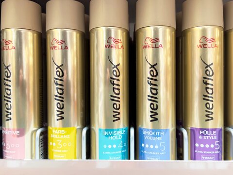 Wellaflex hair sprays: sensitive, farb-brillanz, invisible hold, smooth volume, f&uuml;lle & style