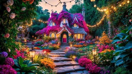 A fantastical cottage and beautiful garden 