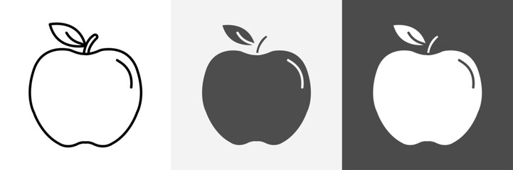 Apple icon set vector art