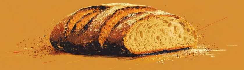 Artisan Loaf of Rustic Bread