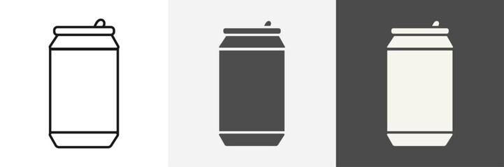 Can icon set vector art