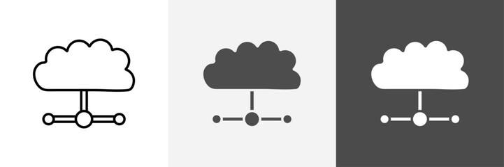 Cloud Computing icon set vector art