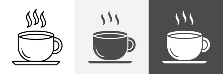 Coffee Cup Icon set vector art