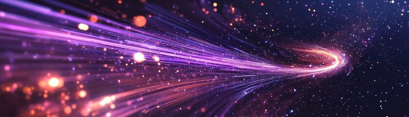 Fototapeta premium Glowing Fiber Optic Internet Cables