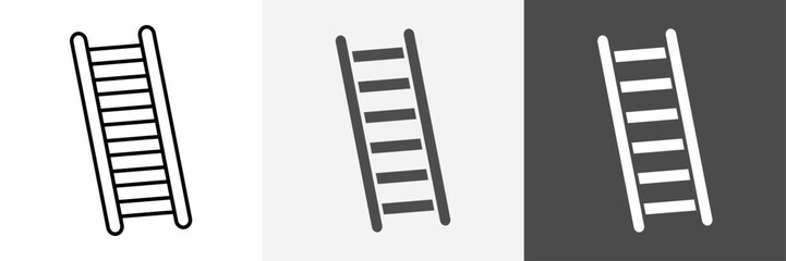 Ladder icon set vector art