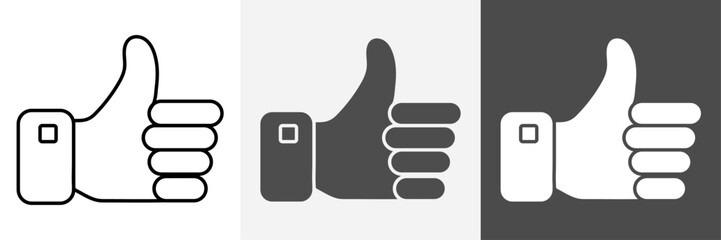 Like icon set vector art