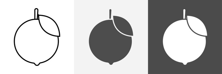 Orange icon set vector art