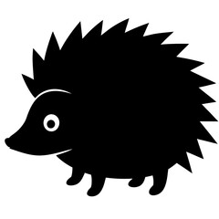 illustration of a hedgehog silhouette