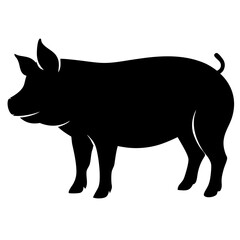 wild boar vector silhouette