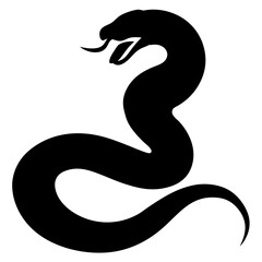 black snake illustration  silhouette
