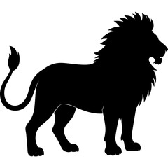 Lion silhouette vector