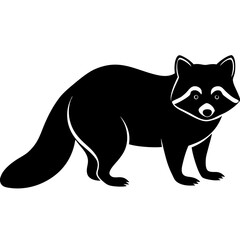 black Raccoon   silhouette