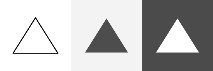 Fototapeta premium Triangle icon set vector art