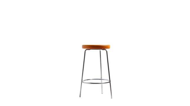 Photo of stylish stool isolated on transparent background