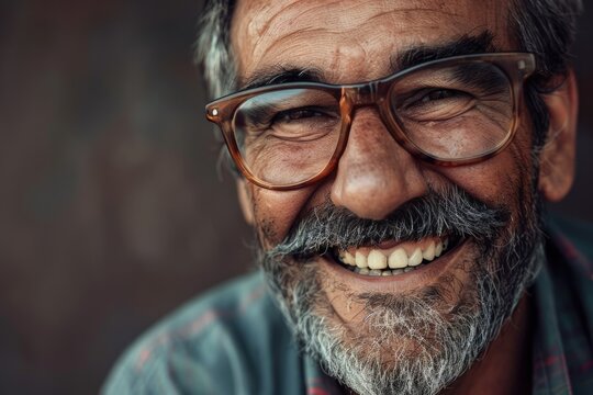 happiness and people concept   smiling man