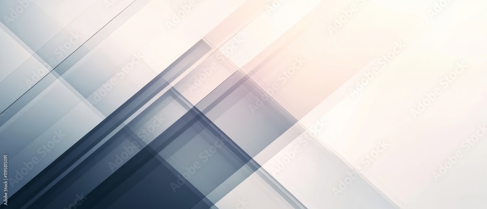 Aufkleber modern minimalist banner template with subtle geometric shapes and blank center for design projects