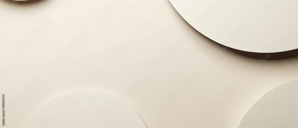 Poster subtle paper textured banner template featuring neutral blank space for versatile design application