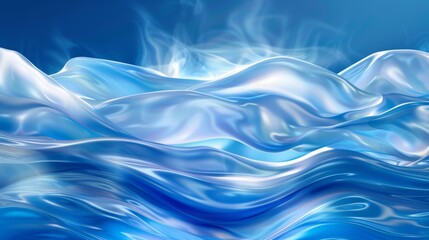 Fototapeta premium Aegean teal marble swirl texture with a nautical theme background Coastal living style home decor for summer Seamless pattern featuring fluid blue water flow effect on dyed textile