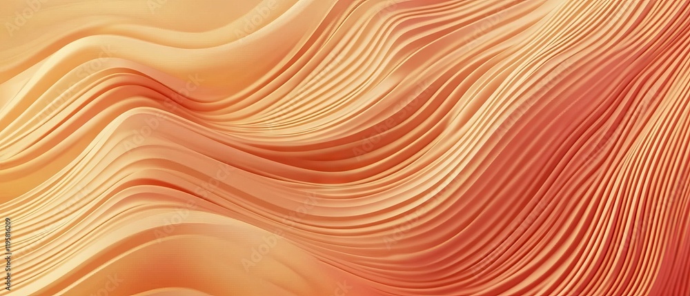 Poster elegant wave pattern banner template featuring flowing lines and calming hues for design projects