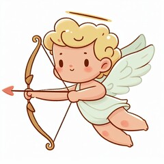 Little Cupid with Wings