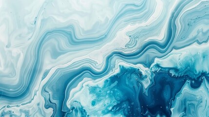 Obraz premium Aegean teal marble swirl texture with a nautical theme background Coastal living style home decor for summer Seamless pattern featuring fluid blue water flow effect on dyed textile