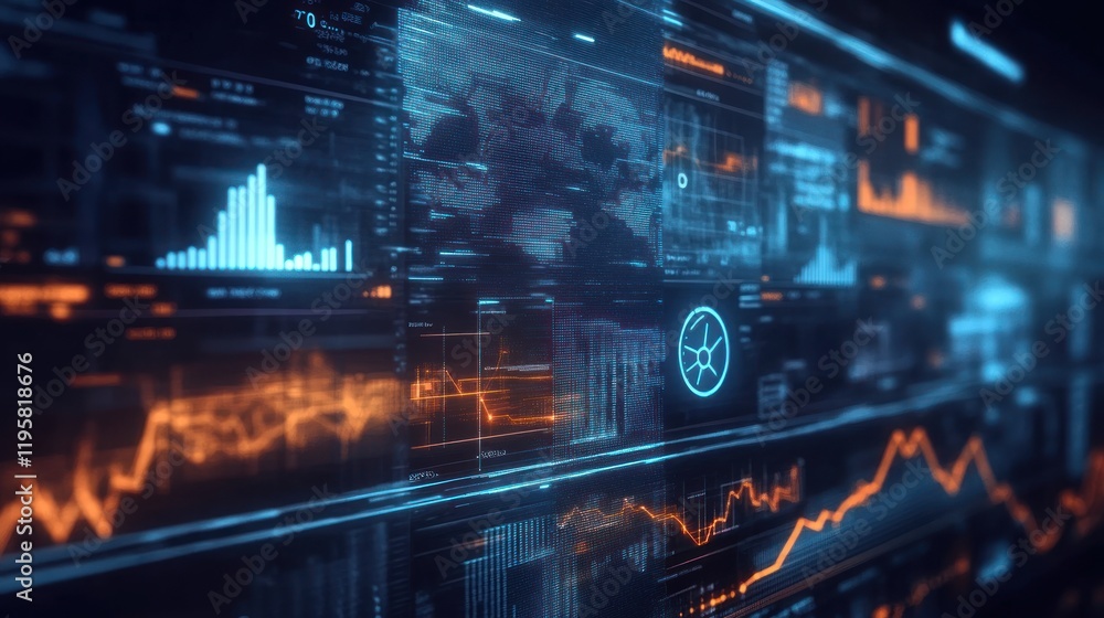 Poster Digital Data Streams Global Network Monitoring System