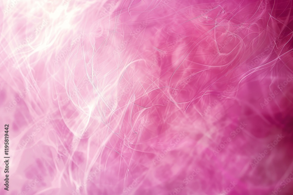 Poster pink and white smoke creating a dreamy and ethereal atmosphere with swirling patterns and soft textu