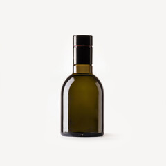 Oil bottle on white background, small size - mockup