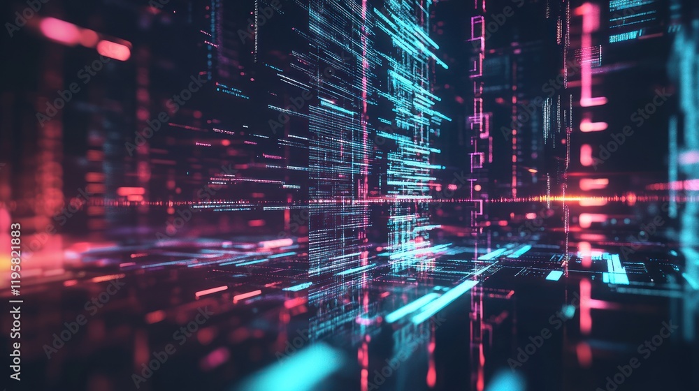 Poster Abstract Digital Data Stream Visualization